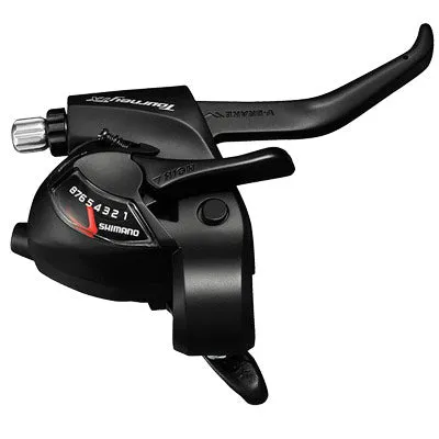 Shim Shifter,Tourney,8Sp,Rt,2F St-Tx800-8R,Ez Fire,Blk Tourney Tx800 8-Speed Shifter Shimano Shifters