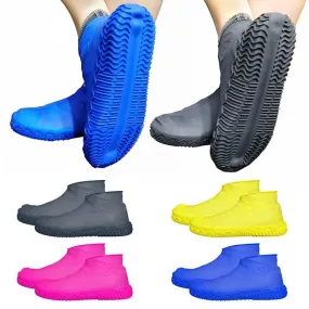 Shoe Cover Silicon Gel Waterproof Rain Shoes Covers Reusable Rubber Elasticity Overshoes Anti-slip for Boots Protector