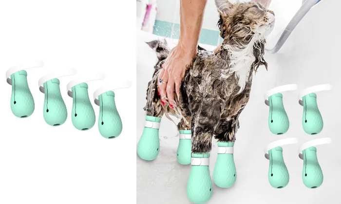 Silicone Anti-scratch Cat Shoes