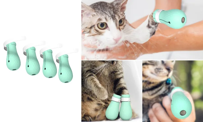 Silicone Anti-scratch Cat Shoes