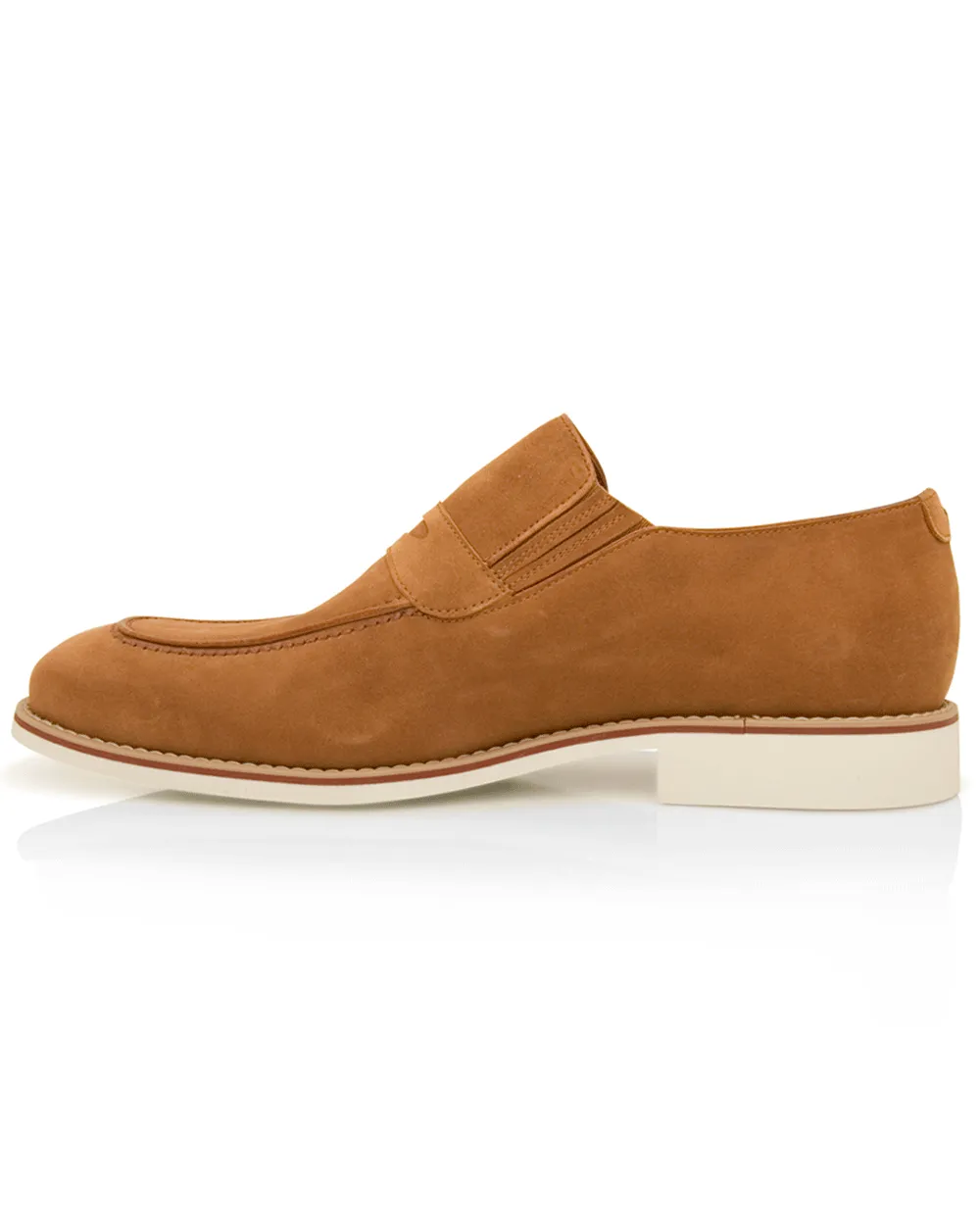 Suede Monaco Loafer in Tan