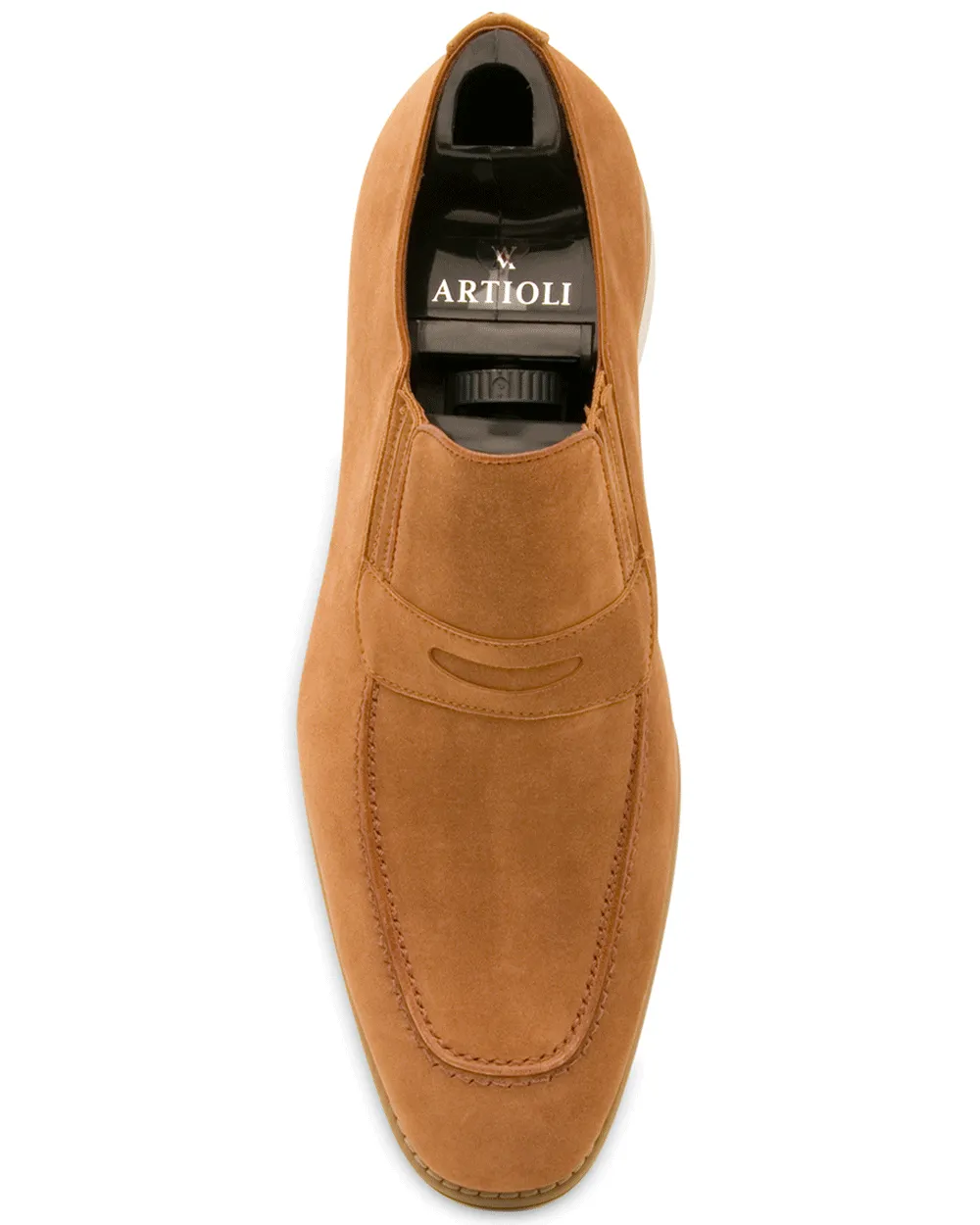 Suede Monaco Loafer in Tan