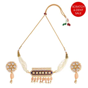 Teejh Akruti Blue Necklace Set - Sample