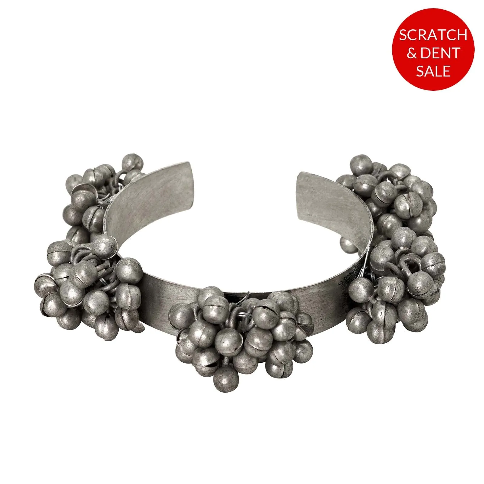 Teejh Chandhini Silver Oxidised Ghungroo Bracelet - Sample