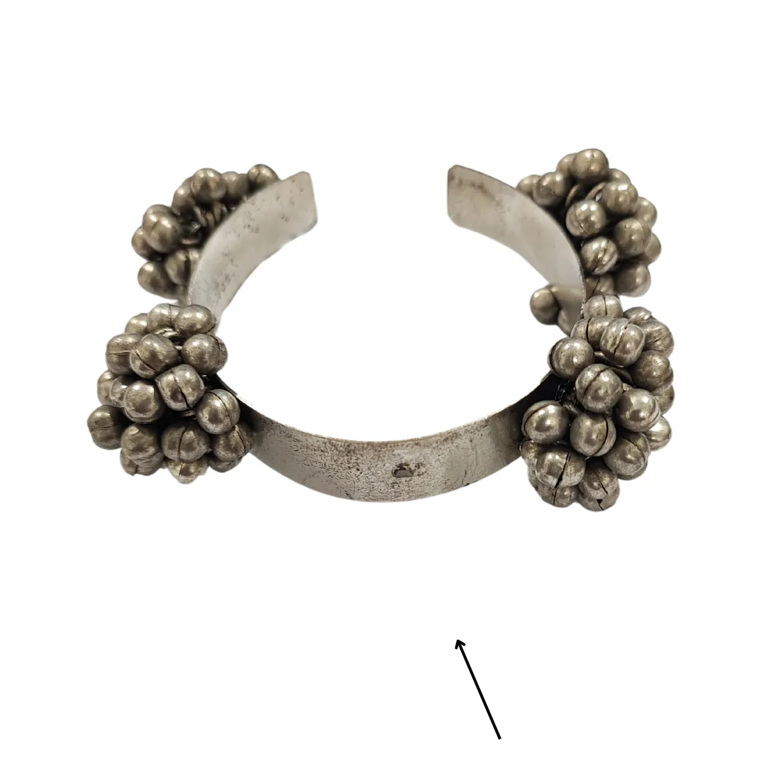 Teejh Chandhini Silver Oxidised Ghungroo Bracelet - Sample