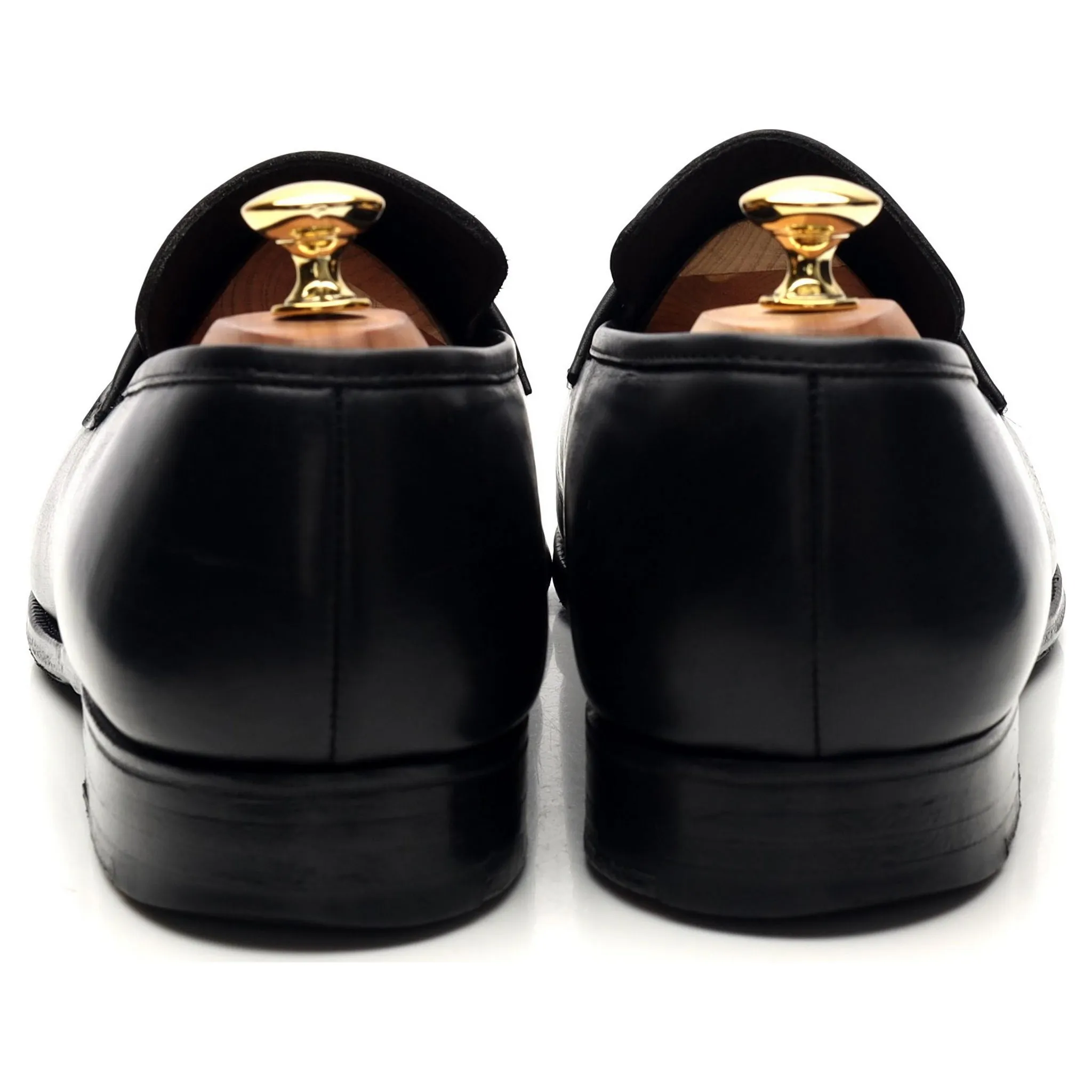 'Walton' Black Leather Loafers UK 11 E