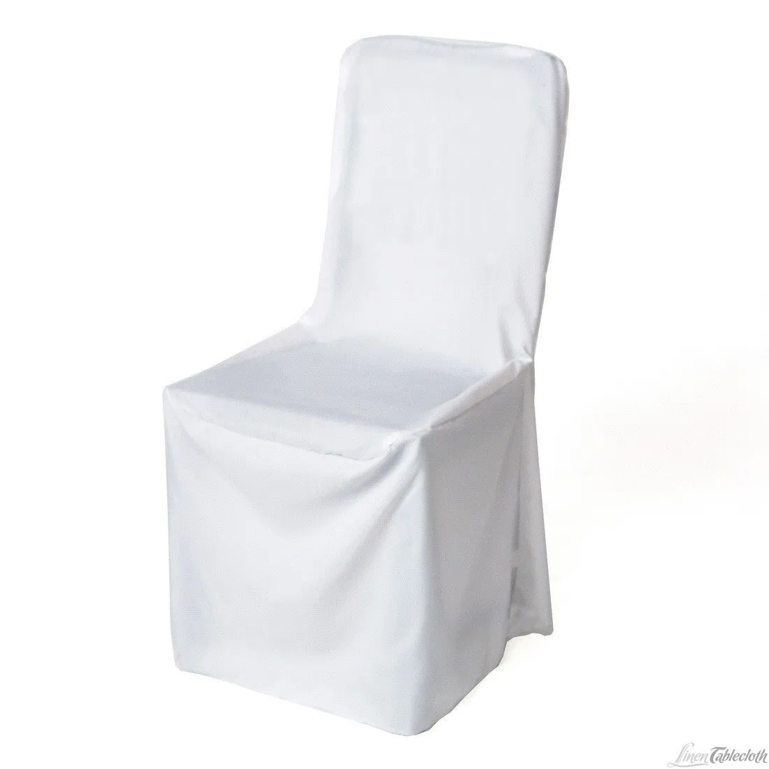 White Satin Chair Cover