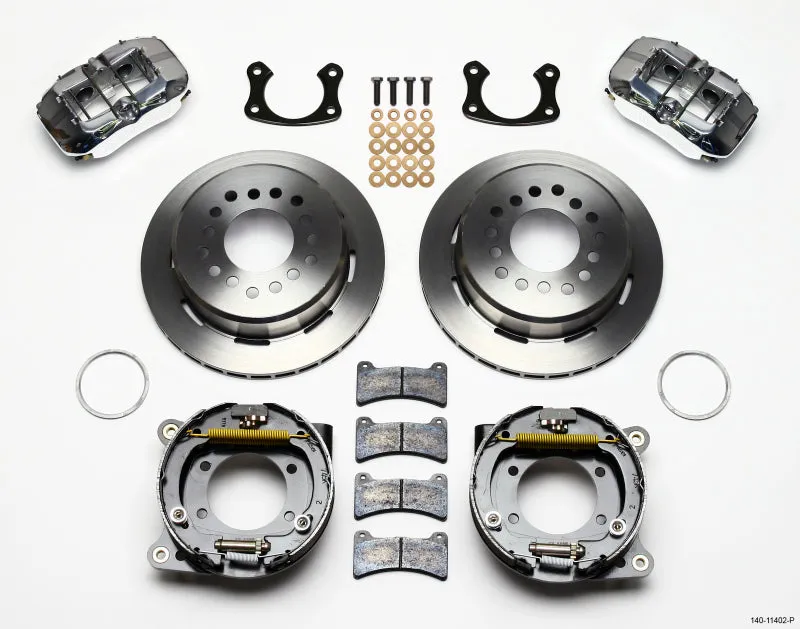 Wilwood Dynapro Low-Profile 11.00in P-Brake Kit - Polish New Big Ford 2.36in Offset