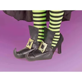 Witch Shoe Covers with Gold Buckle