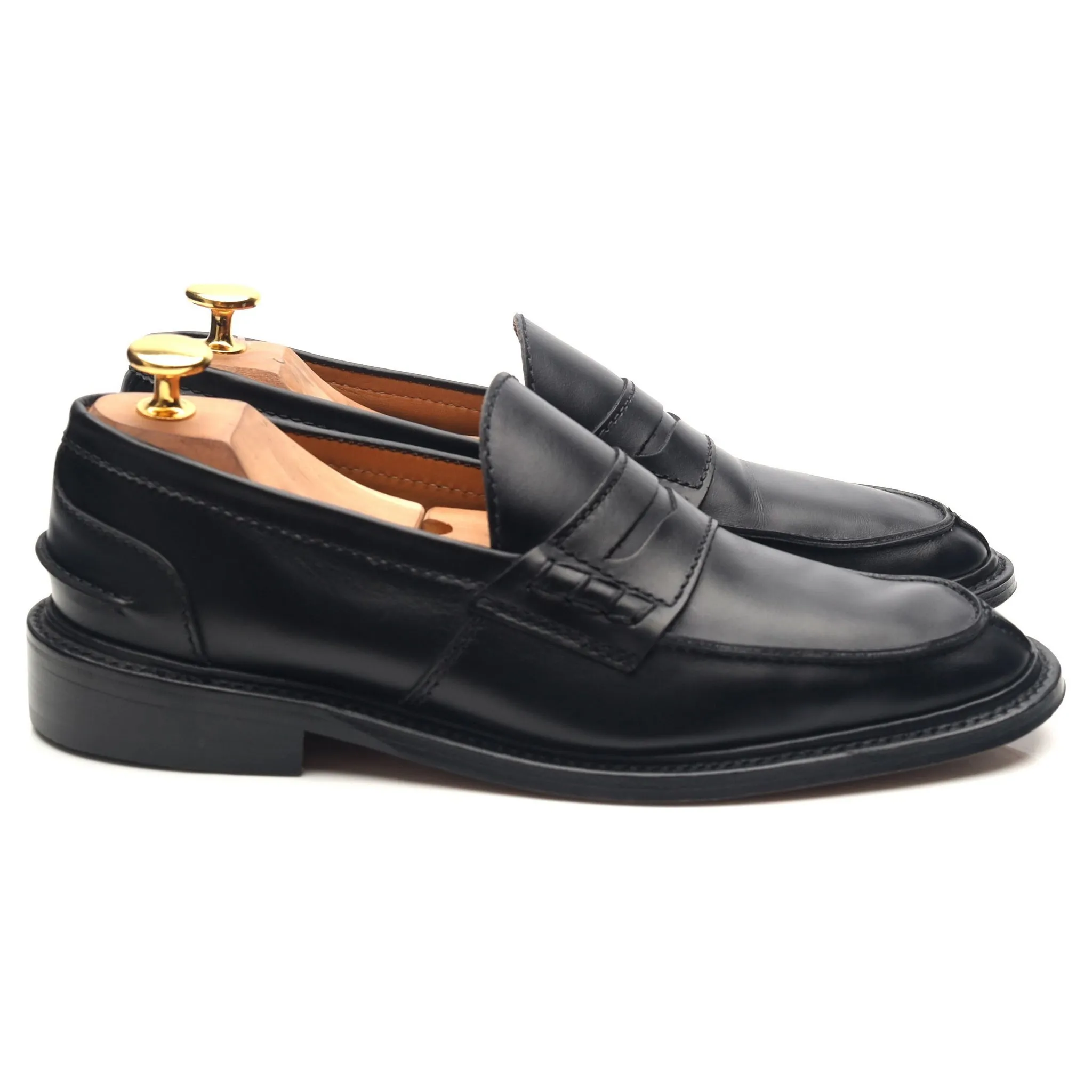 Women's 'Lweva' Black Leather Loafers UK 5.5