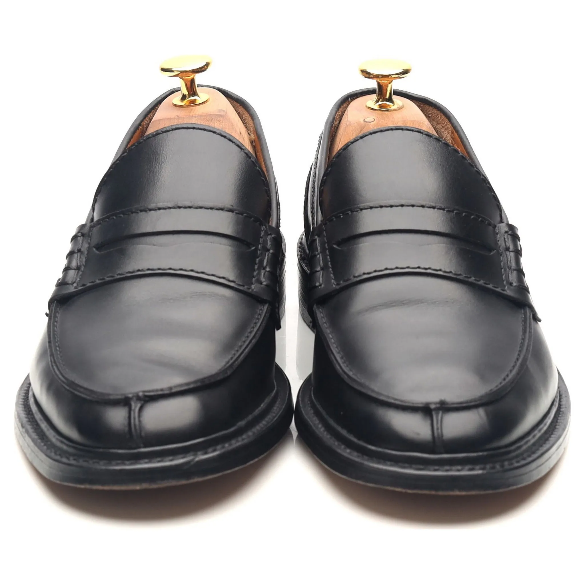 Women's 'Lweva' Black Leather Loafers UK 5.5