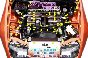 ZSPEC "Stage 3" Dress Up Bolts® Hardware Kit for Nissan 300zx Z32, Titanium